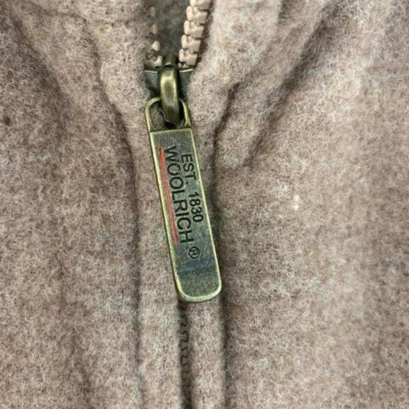 Woolrich DEADSTOCK New Wool Zip Jacket Tan Brown Womens XL - Picture 5 of 9